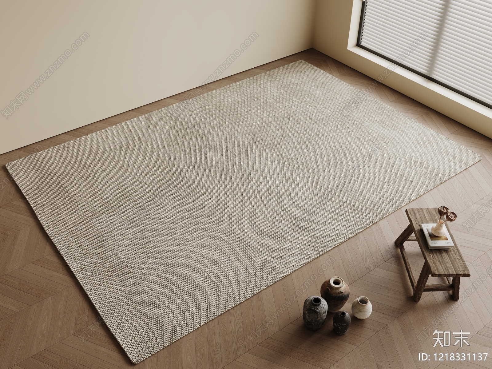 侘寂地毯3D模型下载【ID:1218331137】