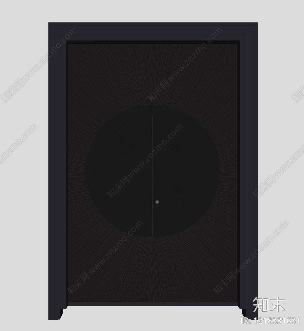 新中式双开门SU模型下载【ID:1218331631】