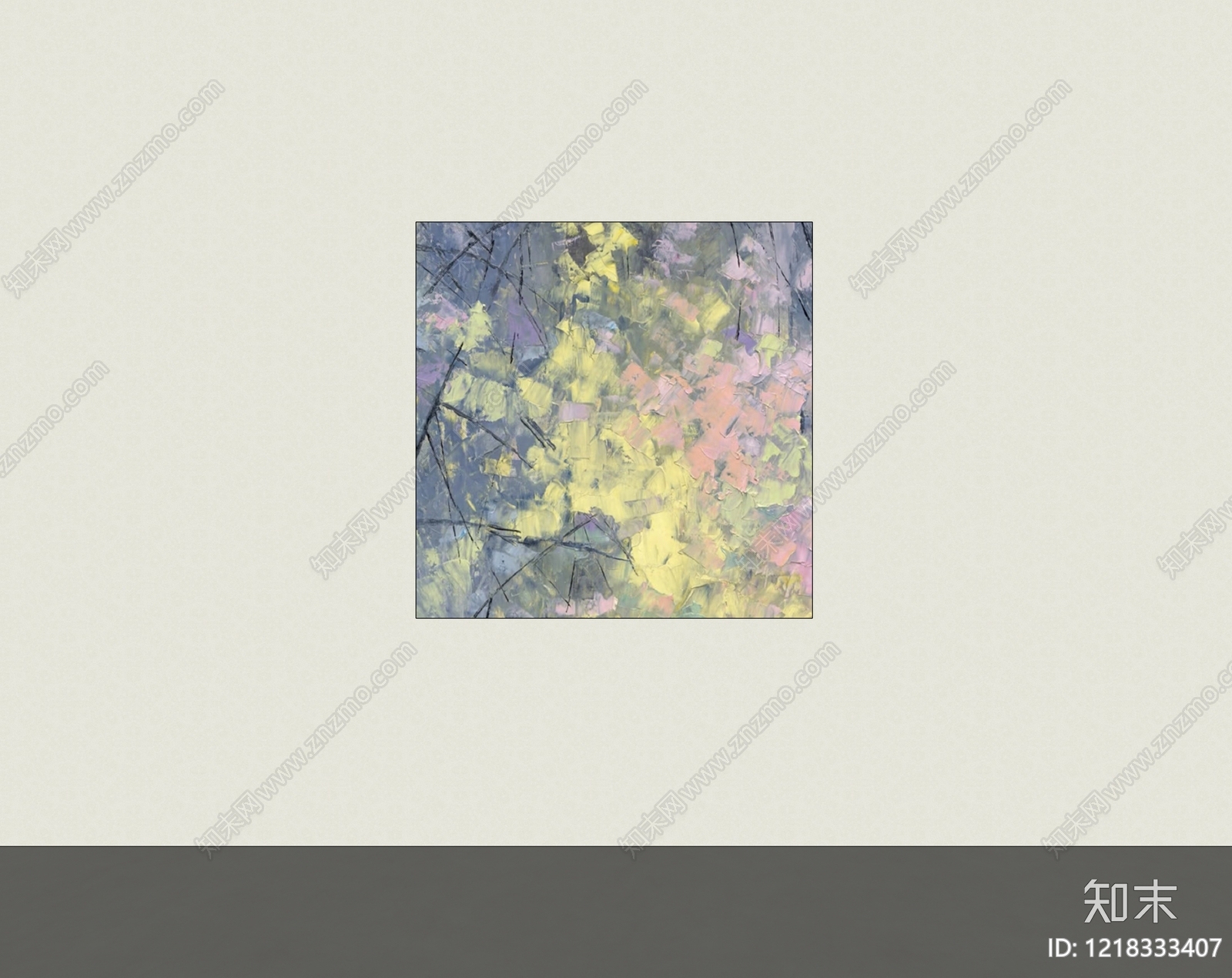 现代挂画SU模型下载【ID:1218333407】
