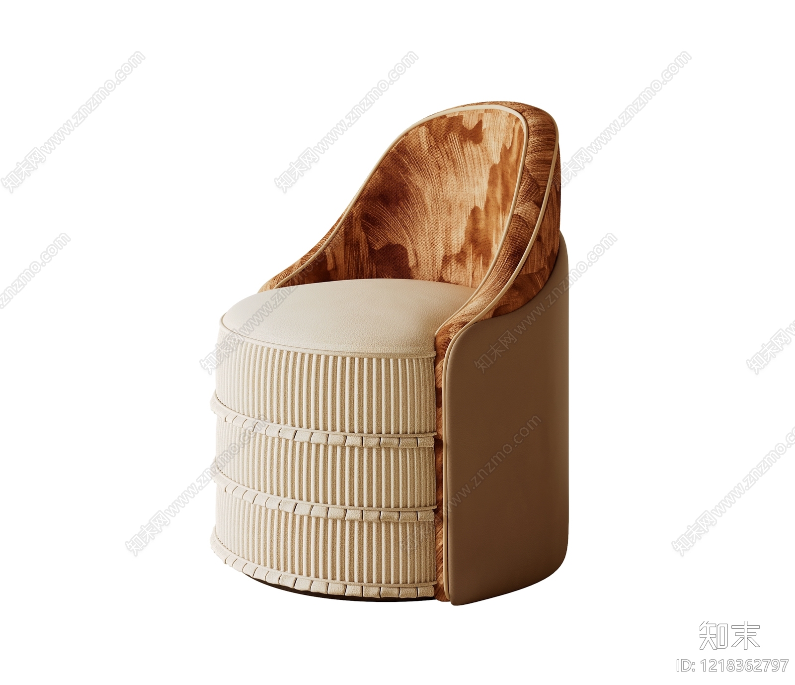 中古休闲椅SU模型下载【ID:1218362797】