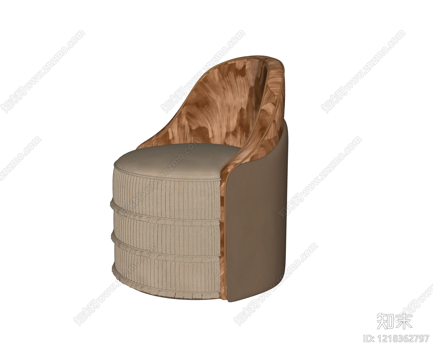 中古休闲椅SU模型下载【ID:1218362797】