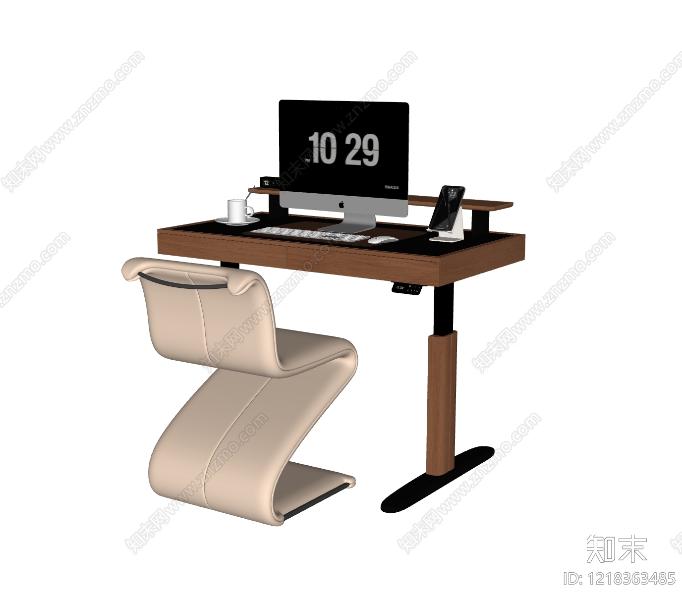 中古办公椅SU模型下载【ID:1218363485】