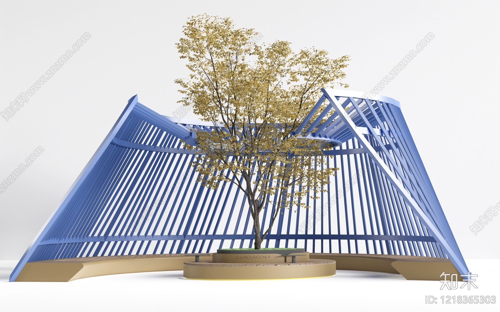 现代主义框架结构3D模型下载【ID:1218365303】