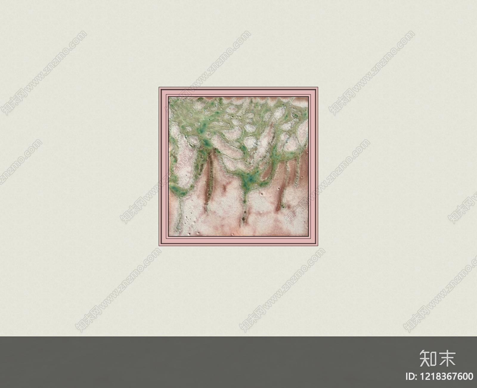 奶油风挂画SU模型下载【ID:1218367600】