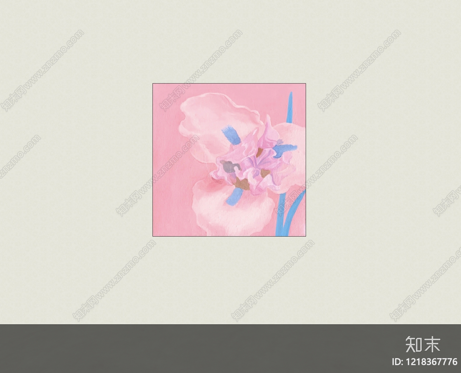 奶油风挂画SU模型下载【ID:1218367776】