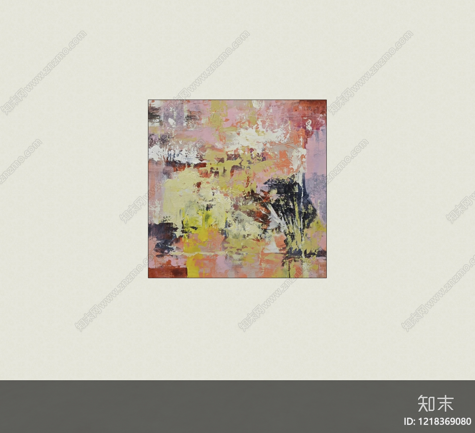 奶油风挂画SU模型下载【ID:1218369080】