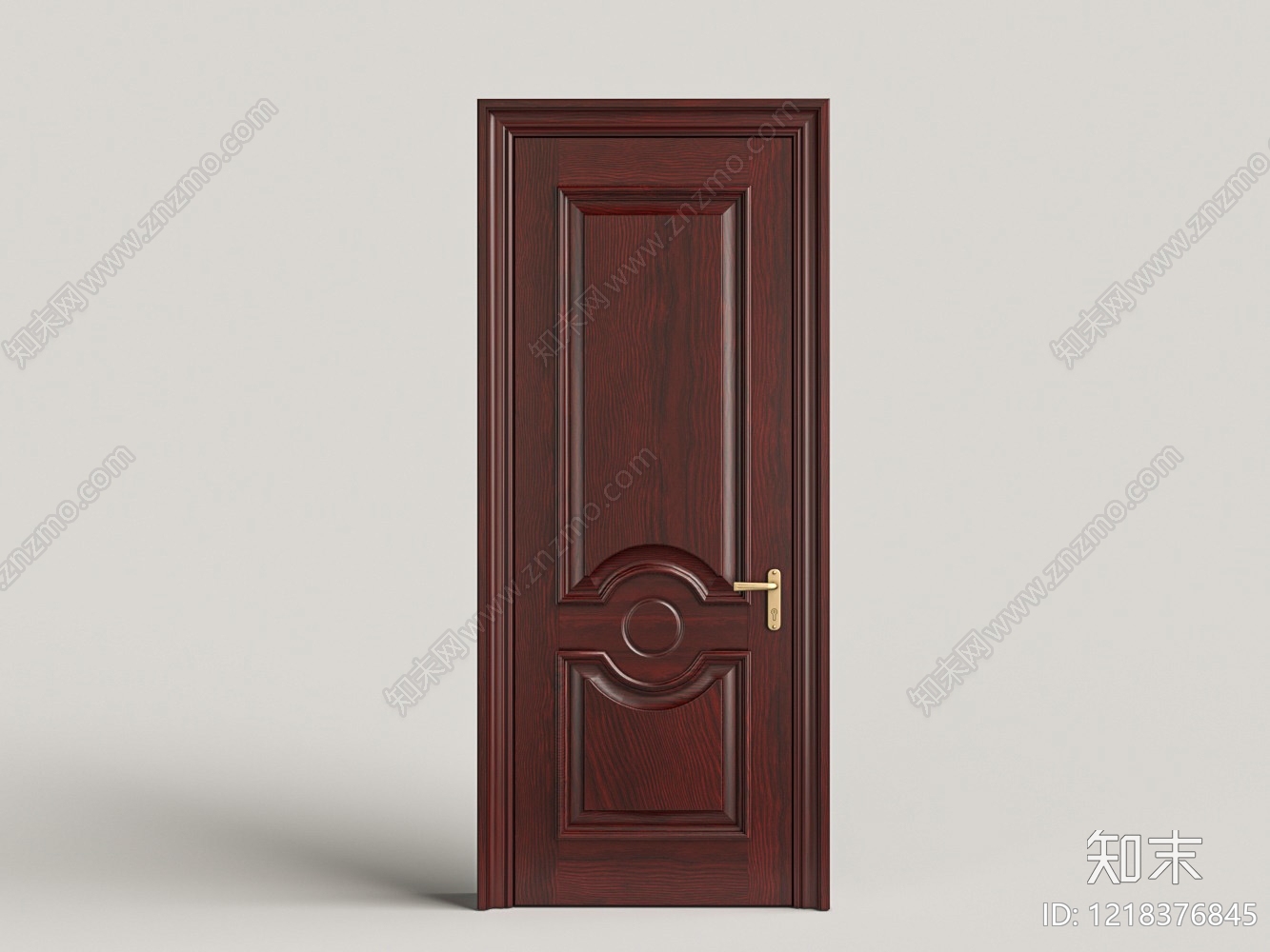 新中式单开门3D模型下载【ID:1218376845】