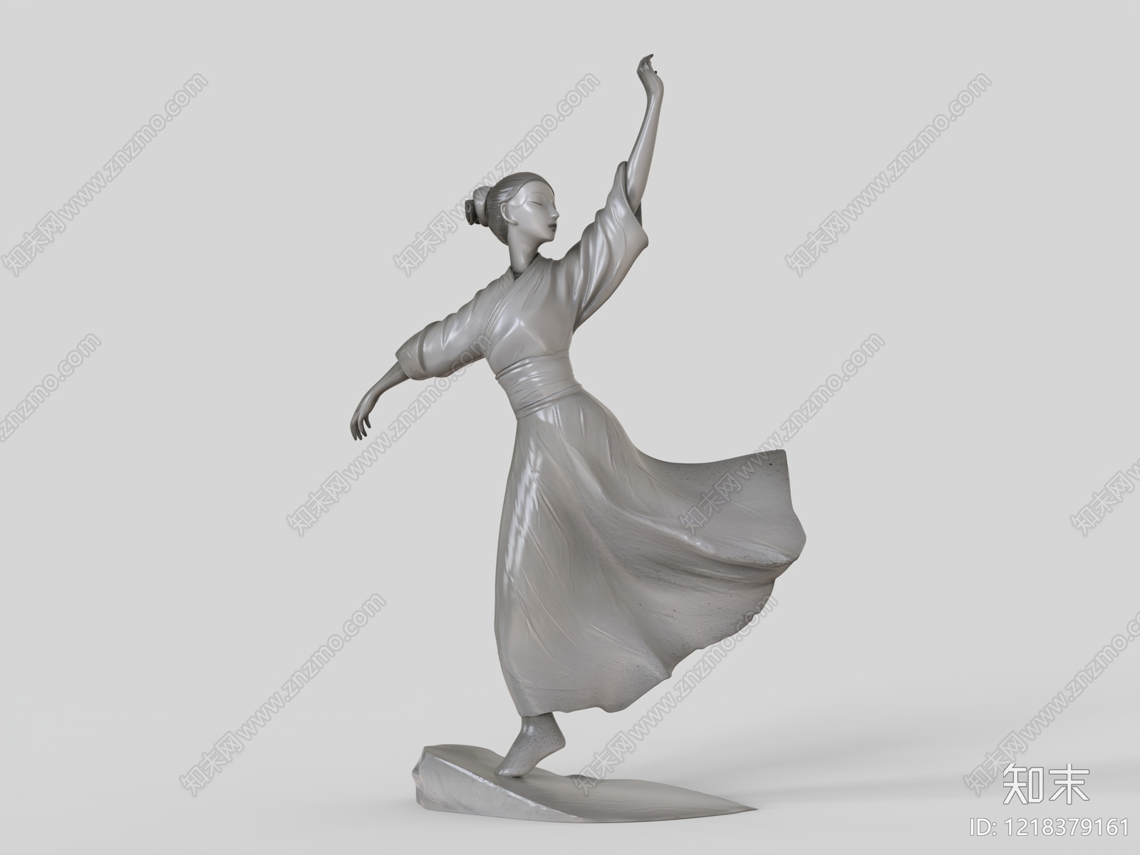 新中式雕塑摆件3D模型下载【ID:1218379161】
