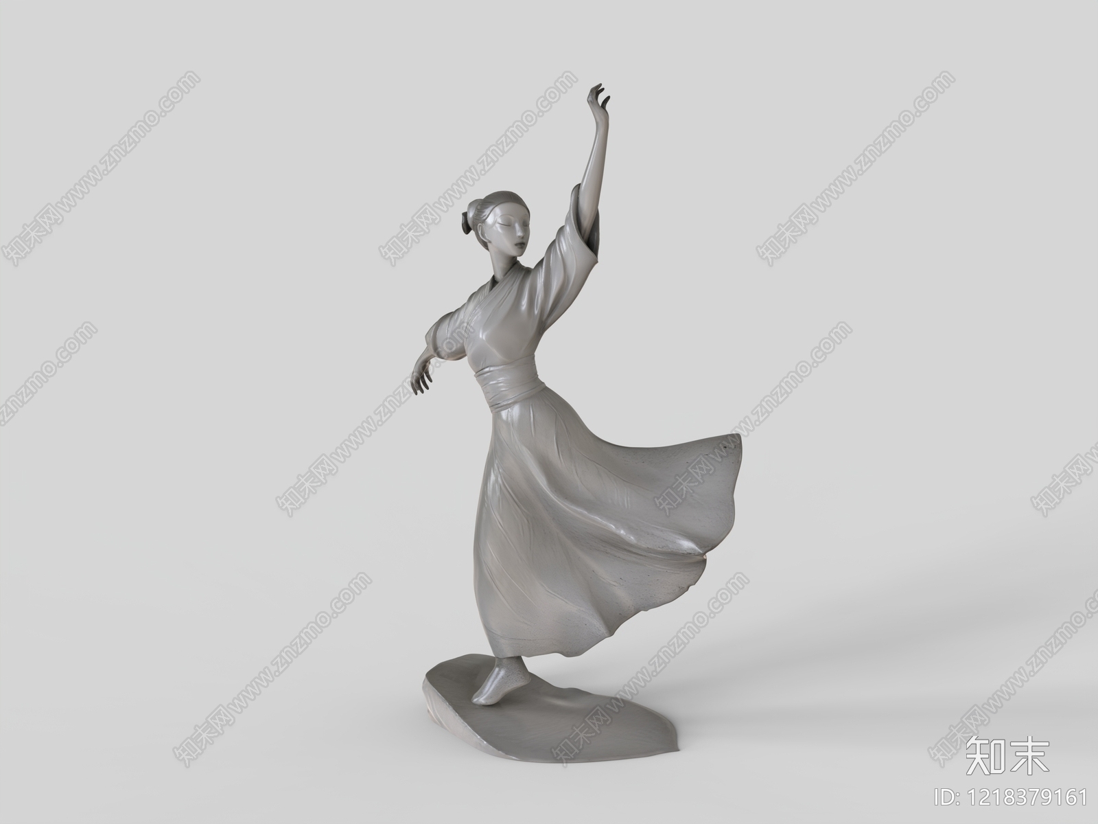 新中式雕塑摆件3D模型下载【ID:1218379161】