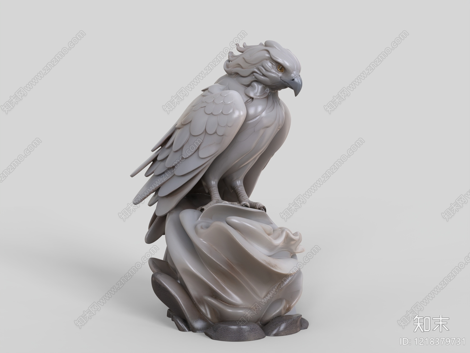 新中式雕塑摆件3D模型下载【ID:1218379731】