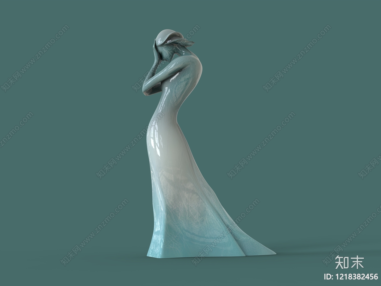 极简主义雕塑摆件3D模型下载【ID:1218382456】