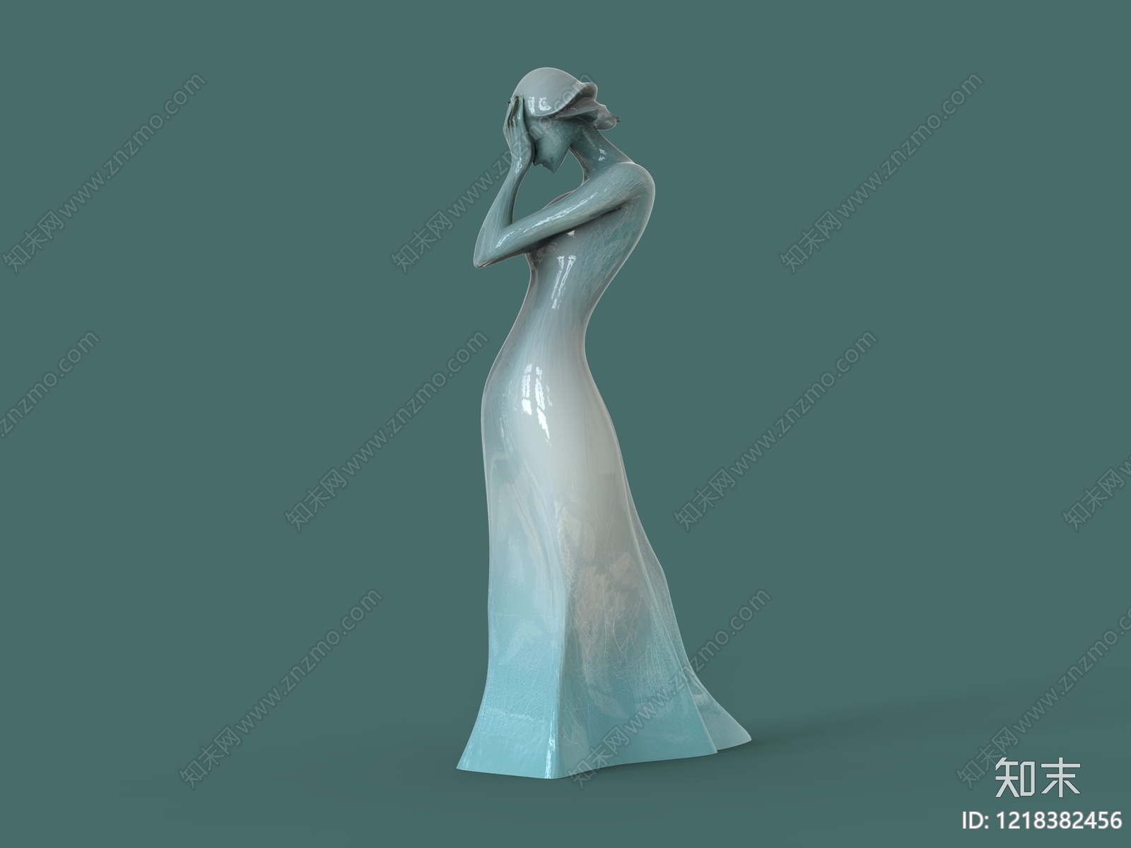 极简主义雕塑摆件3D模型下载【ID:1218382456】