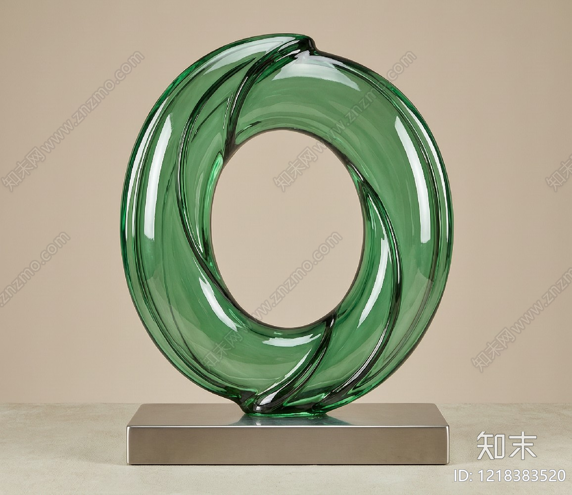 现代简约雕塑摆件3D模型下载【ID:1218383520】