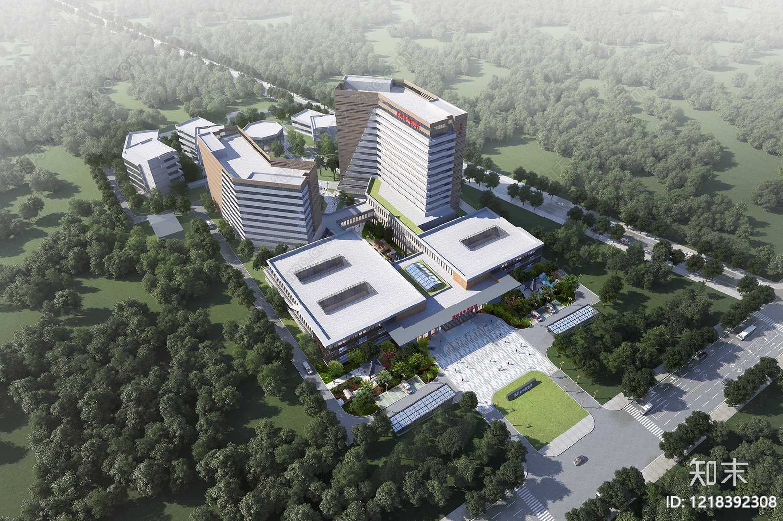 现代主义其他公共建筑3D模型下载【ID:1218392308】