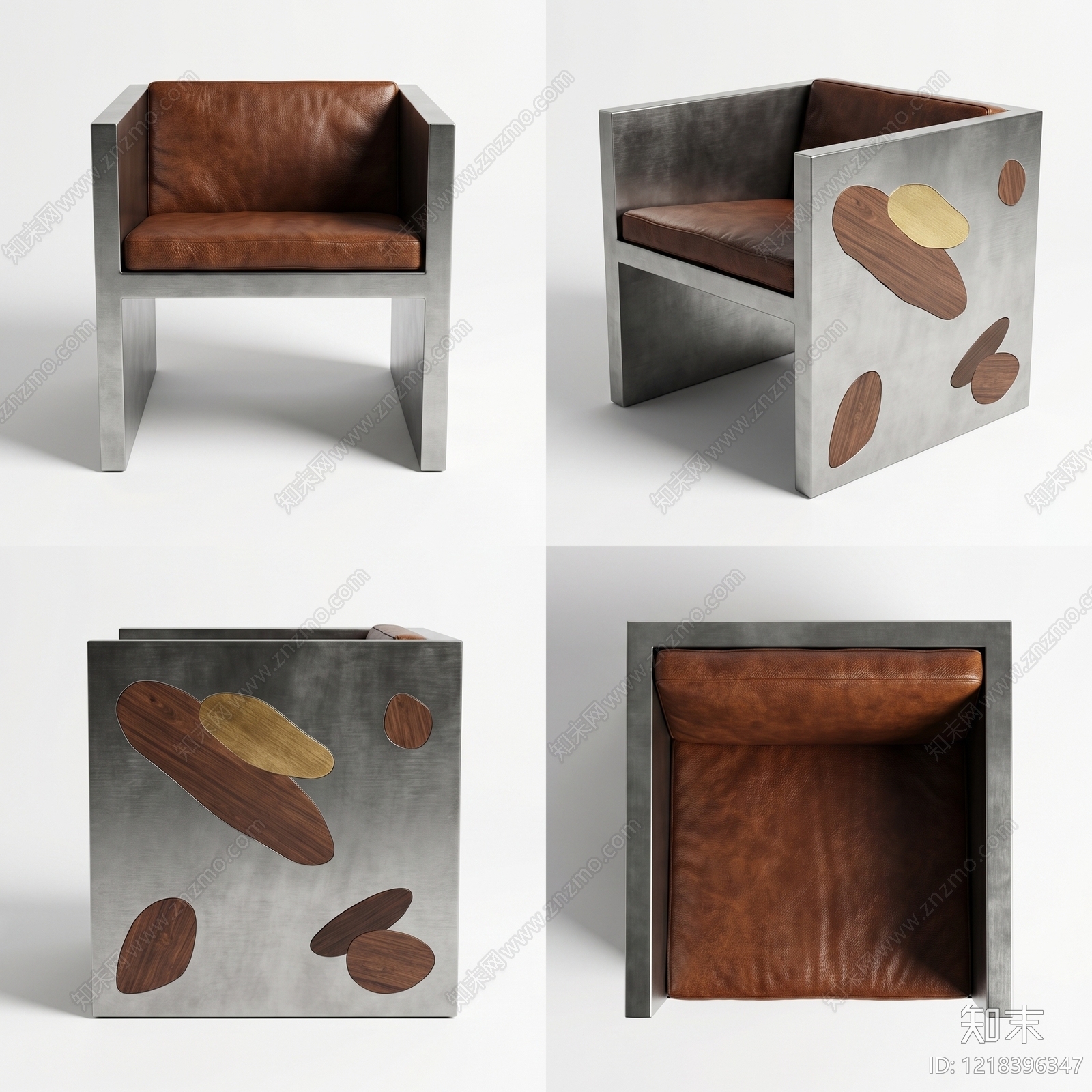 工业风休闲椅3D模型下载【ID:1218396347】