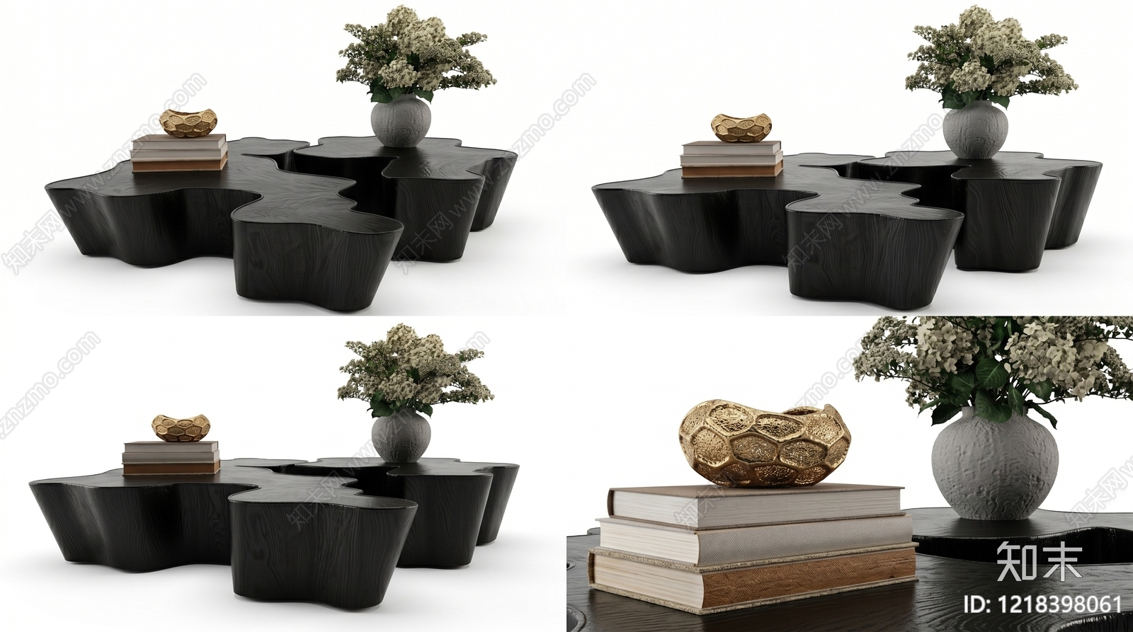 现代极简茶几3D模型下载【ID:1218398061】