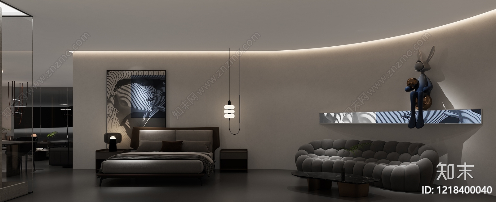 极简家具展厅3D模型下载【ID:1218400040】