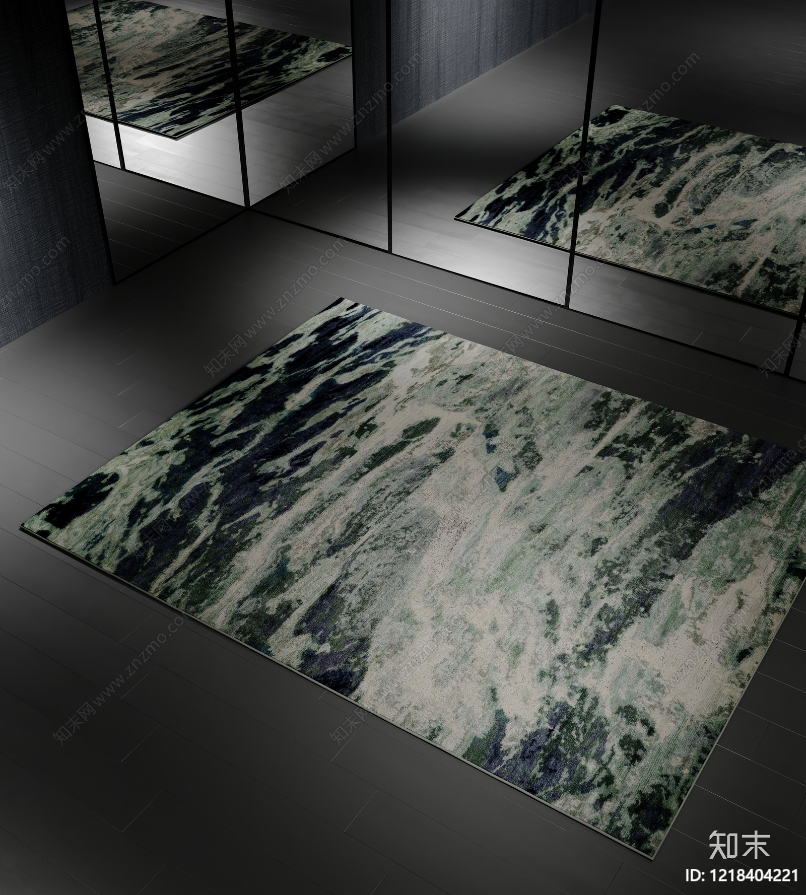 现代地毯SU模型下载【ID:1218404221】