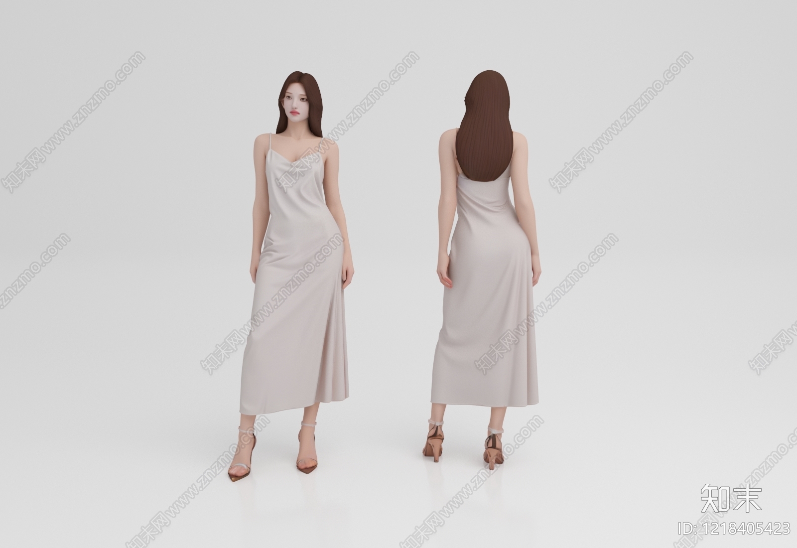 极简虚拟人物3D模型下载【ID:1218405423】