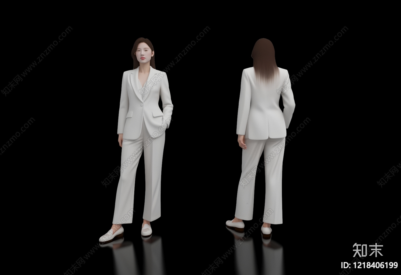 极简虚拟人物3D模型下载【ID:1218406199】