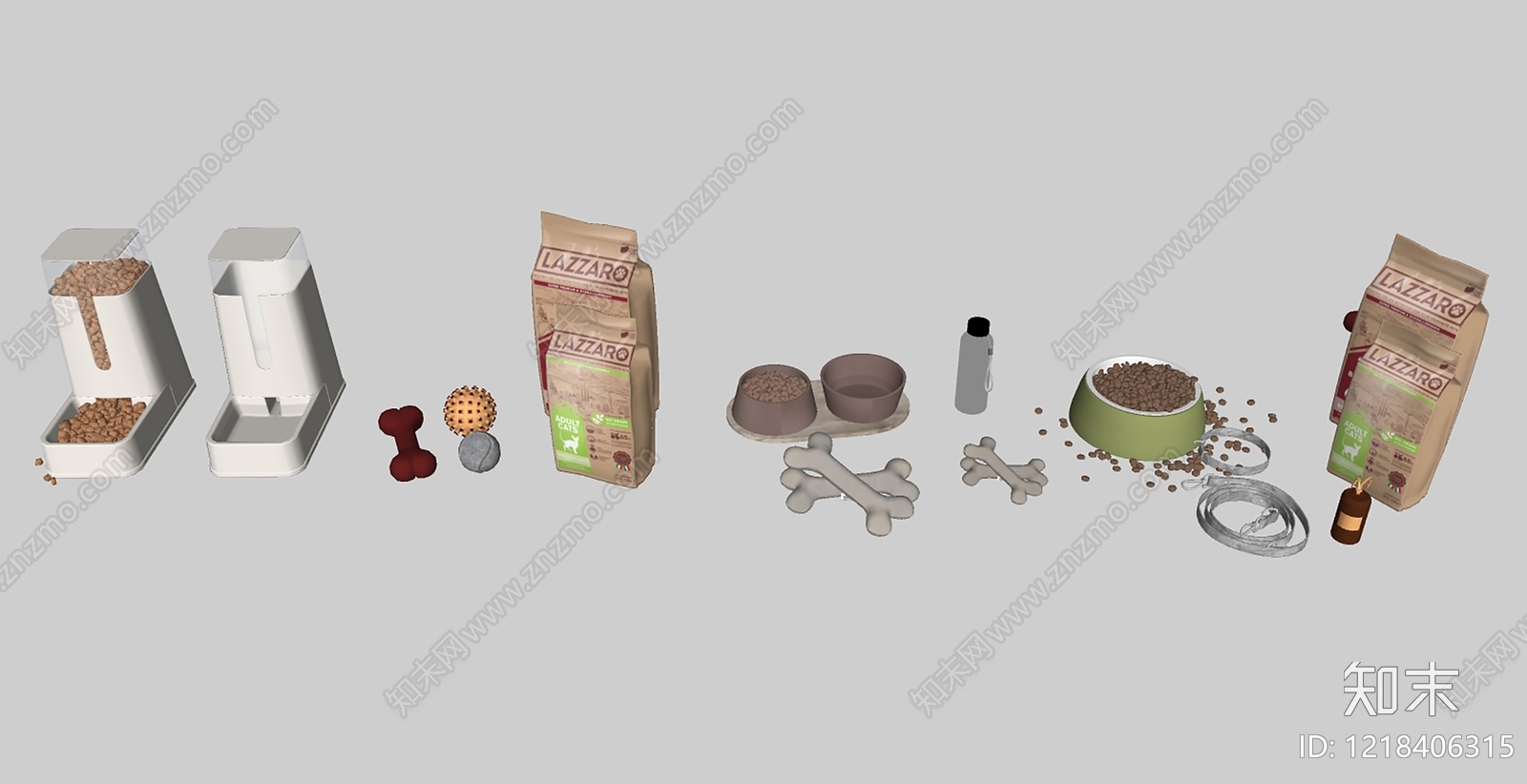 现代简约宠物用品SU模型下载【ID:1218406315】