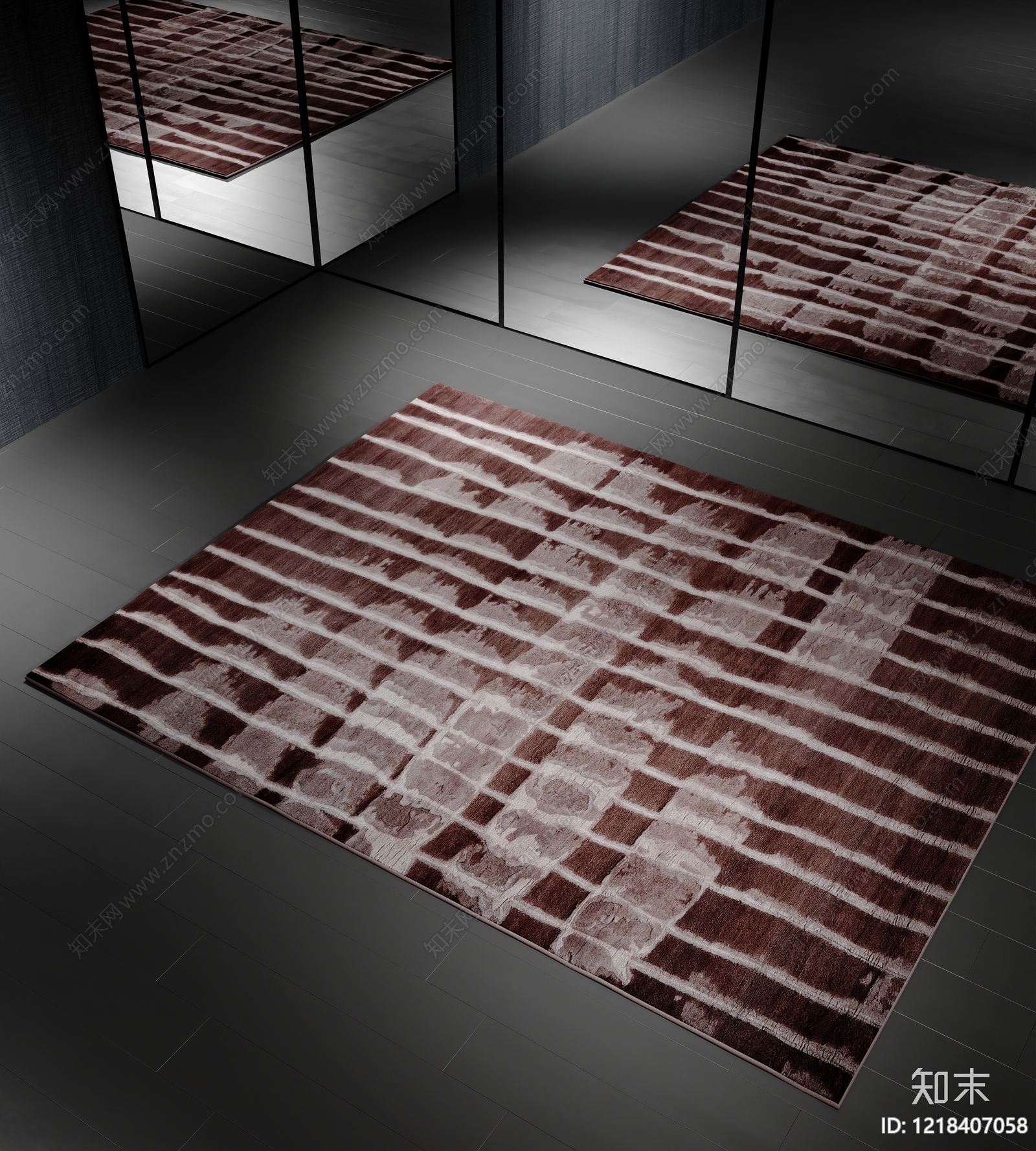 现代地毯SU模型下载【ID:1218407058】