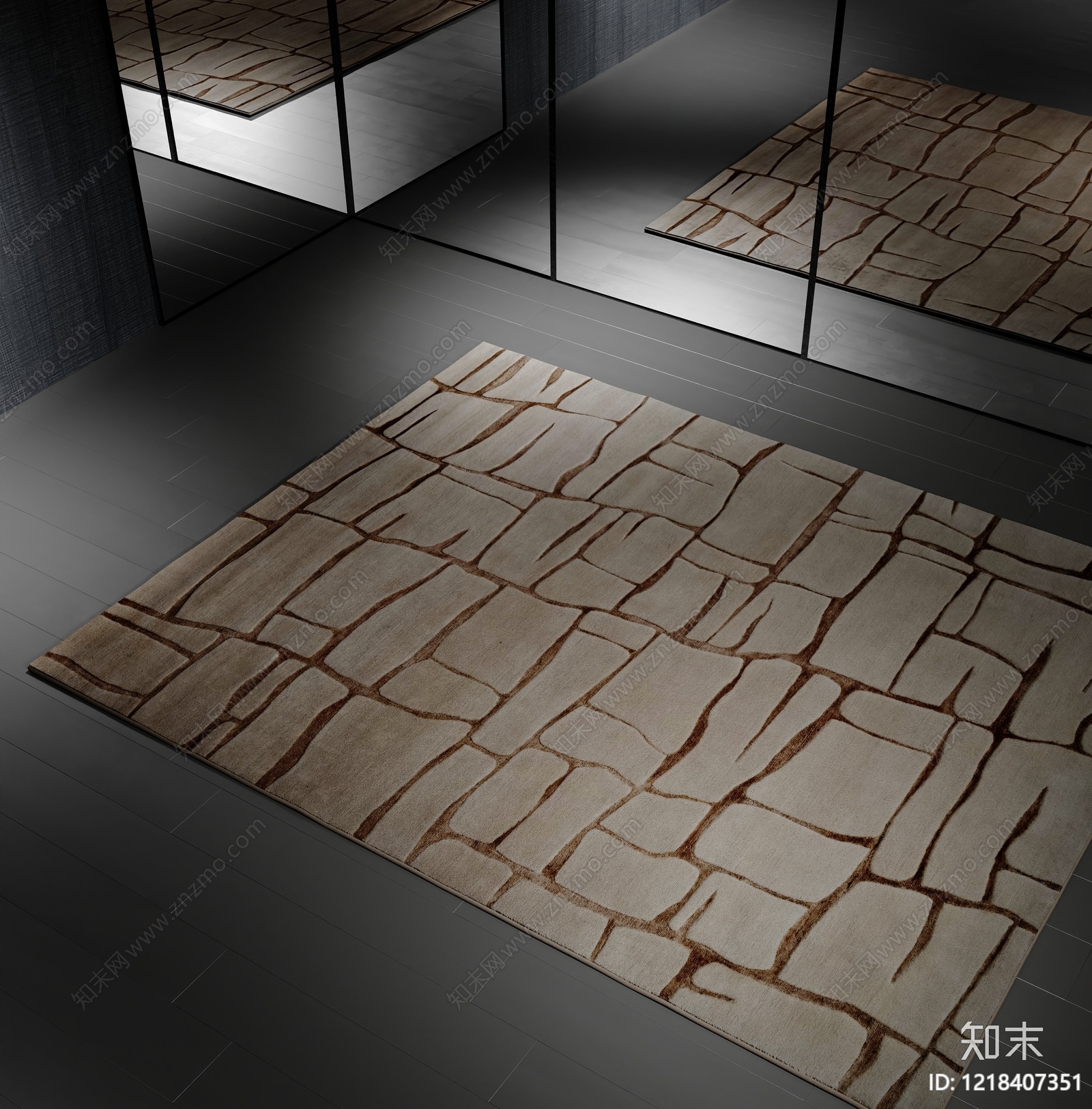 意式地毯SU模型下载【ID:1218407351】