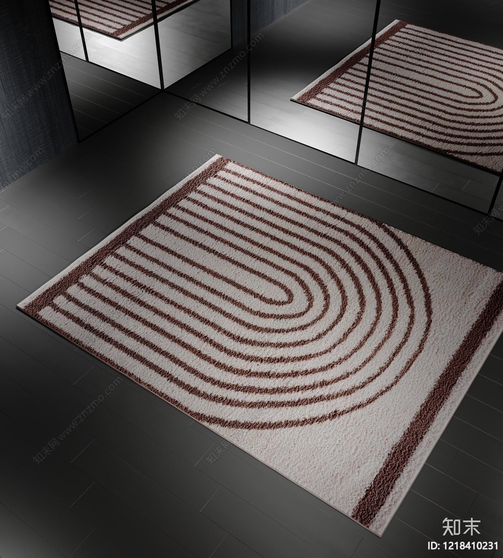 现代地毯SU模型下载【ID:1218410231】