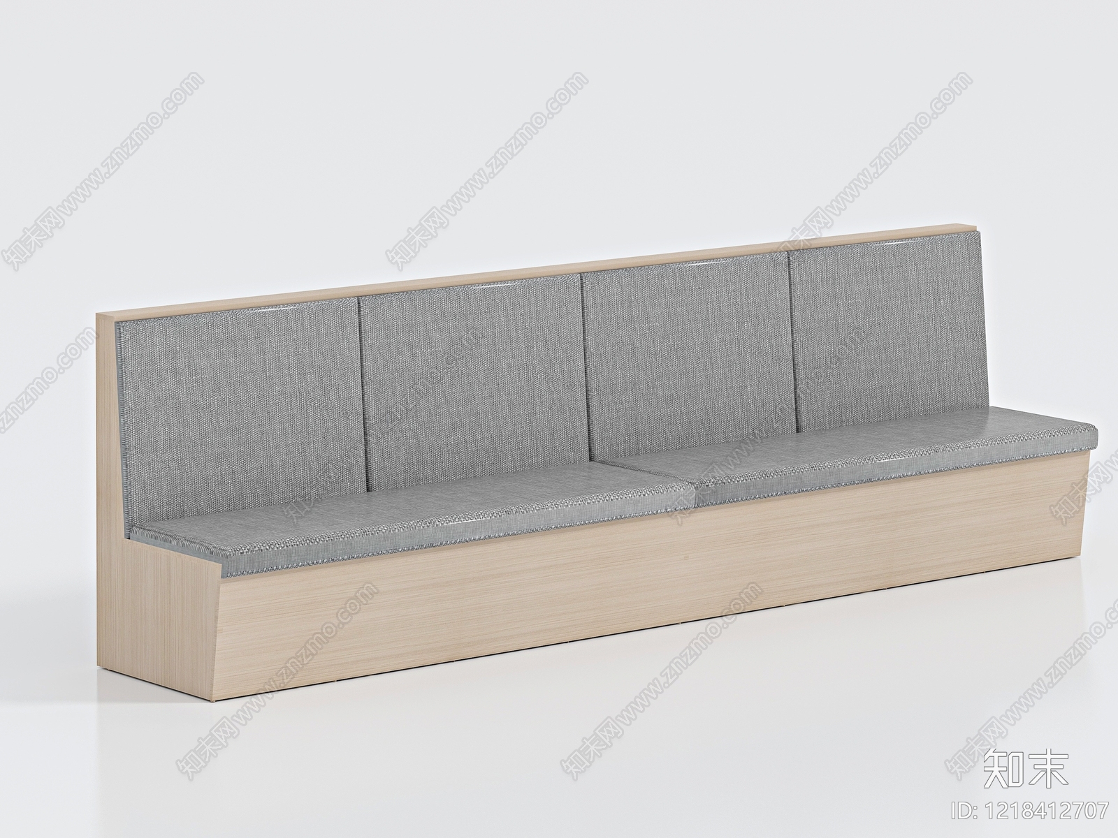 现代简约卡座沙发3D模型下载【ID:1218412707】