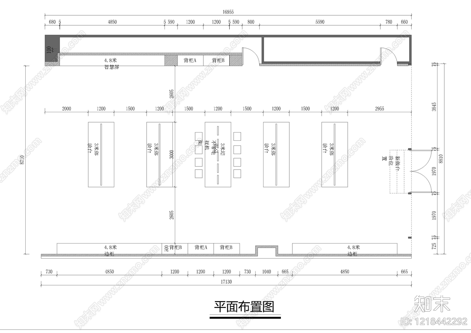 其他商业空间cad施工图下载【ID:1218442292】