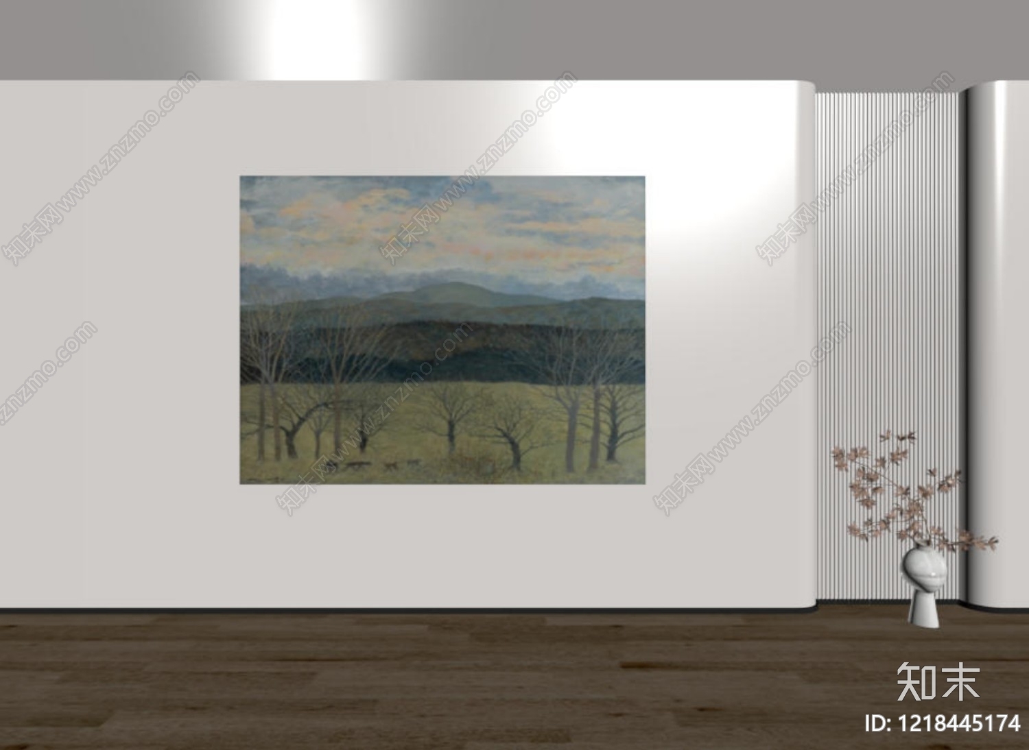 现代简约挂画3D模型下载【ID:1218445174】