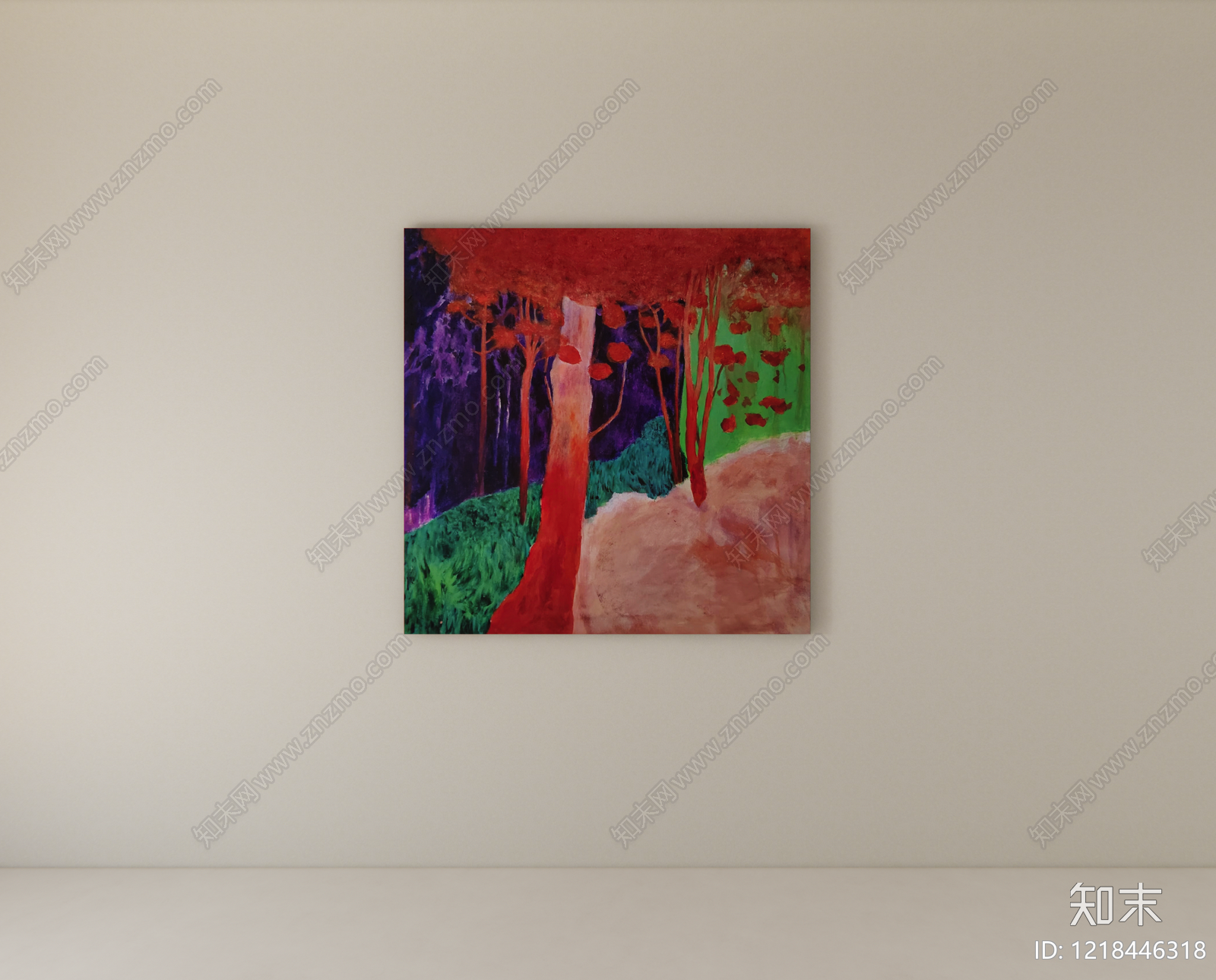 现代简约挂画SU模型下载【ID:1218446318】