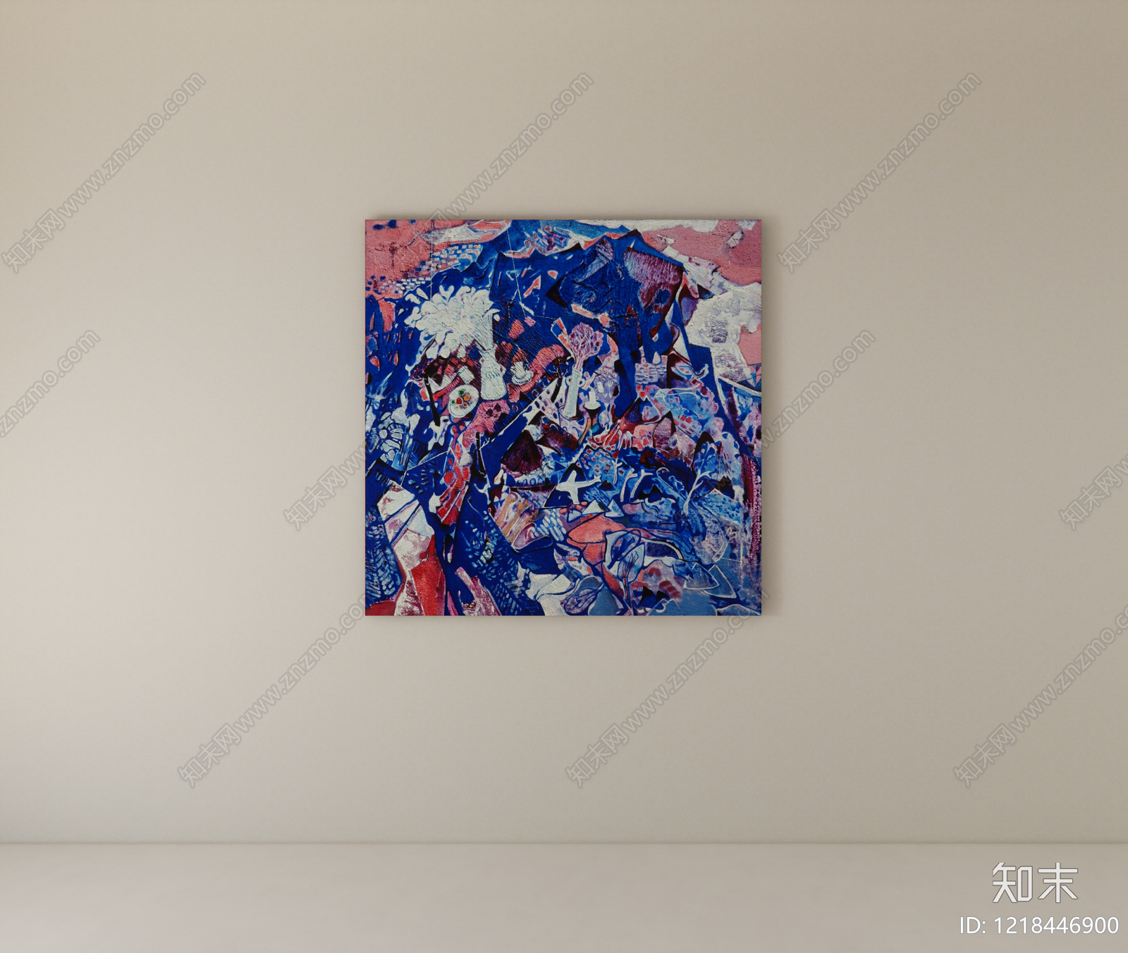 极简挂画SU模型下载【ID:1218446900】