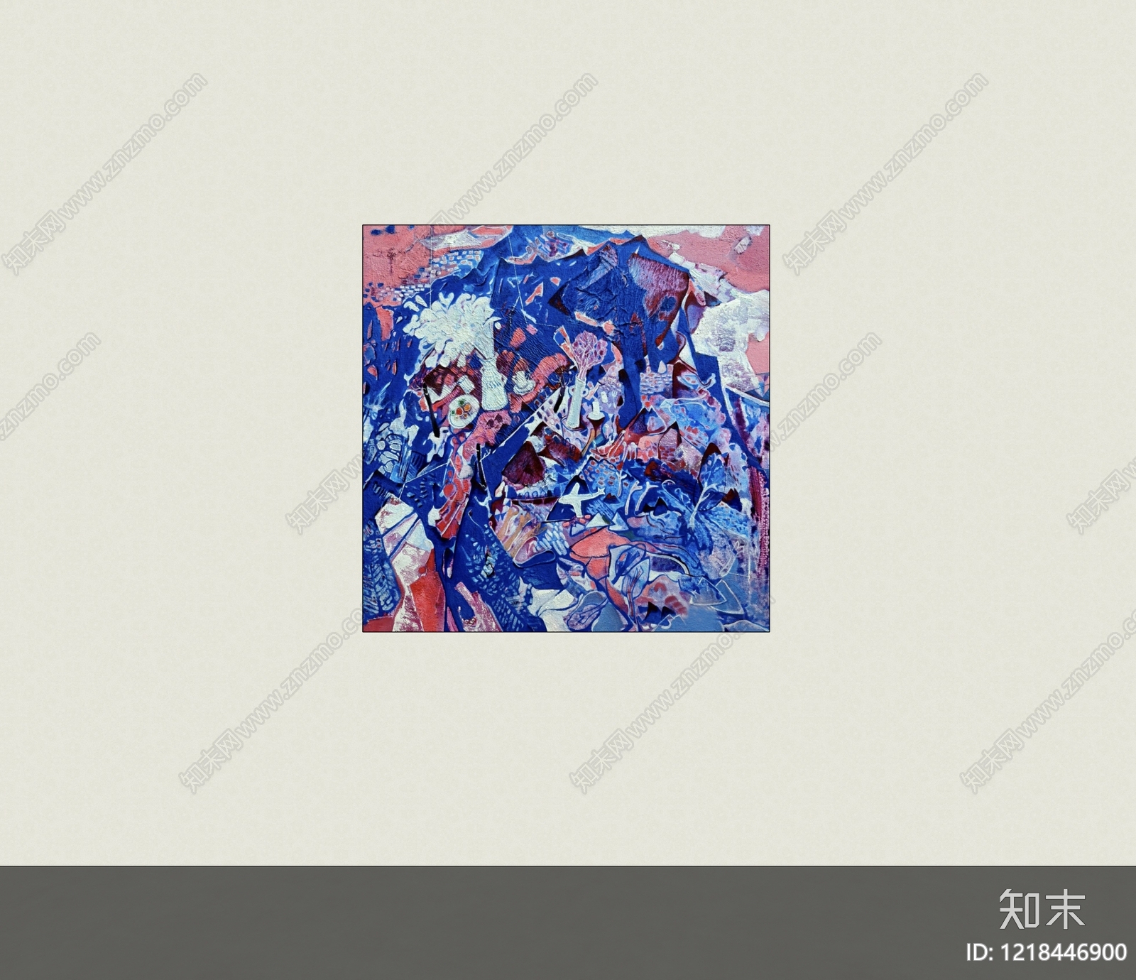 极简挂画SU模型下载【ID:1218446900】