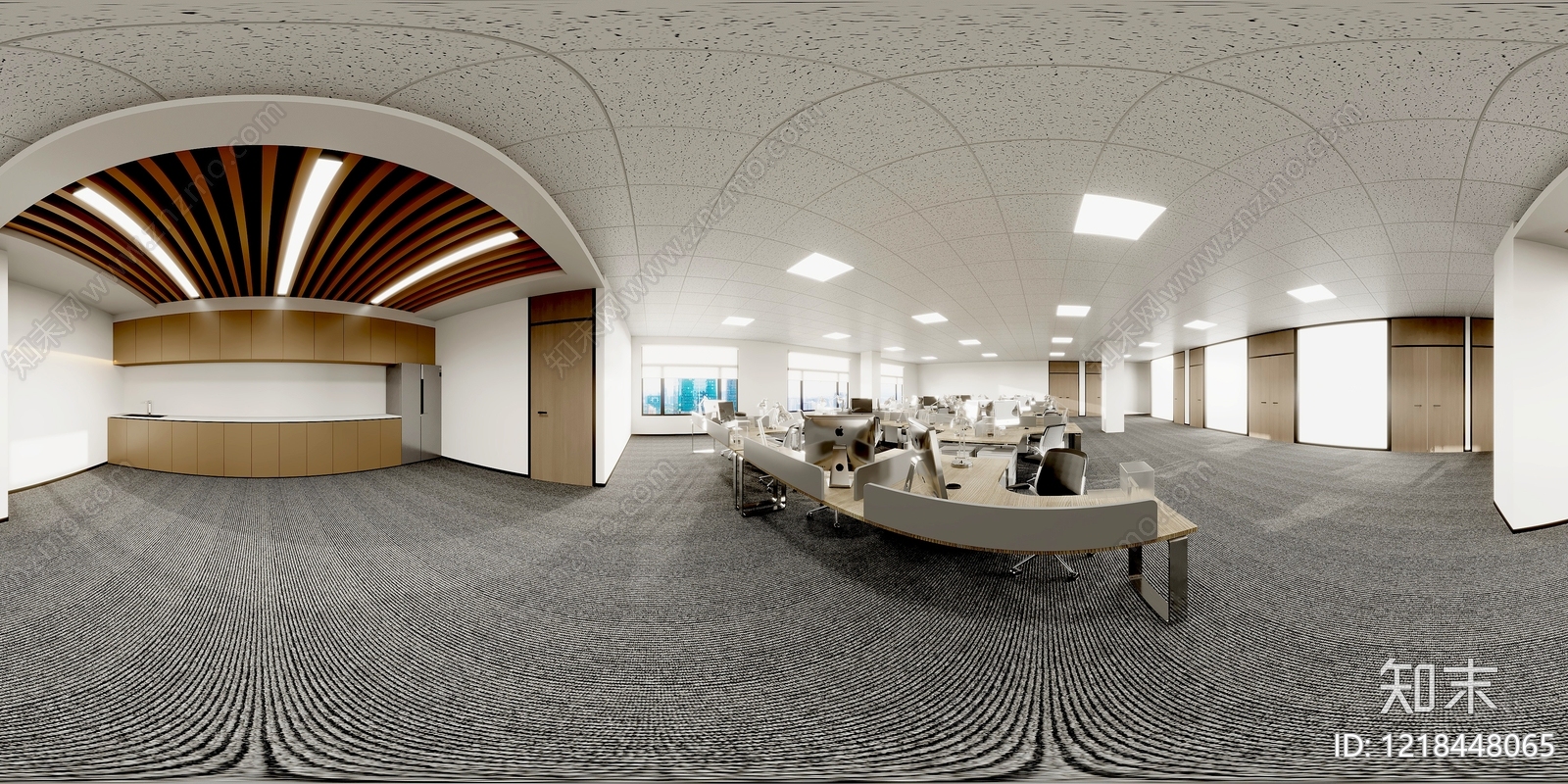 现代简约办公区3D模型下载【ID:1218448065】
