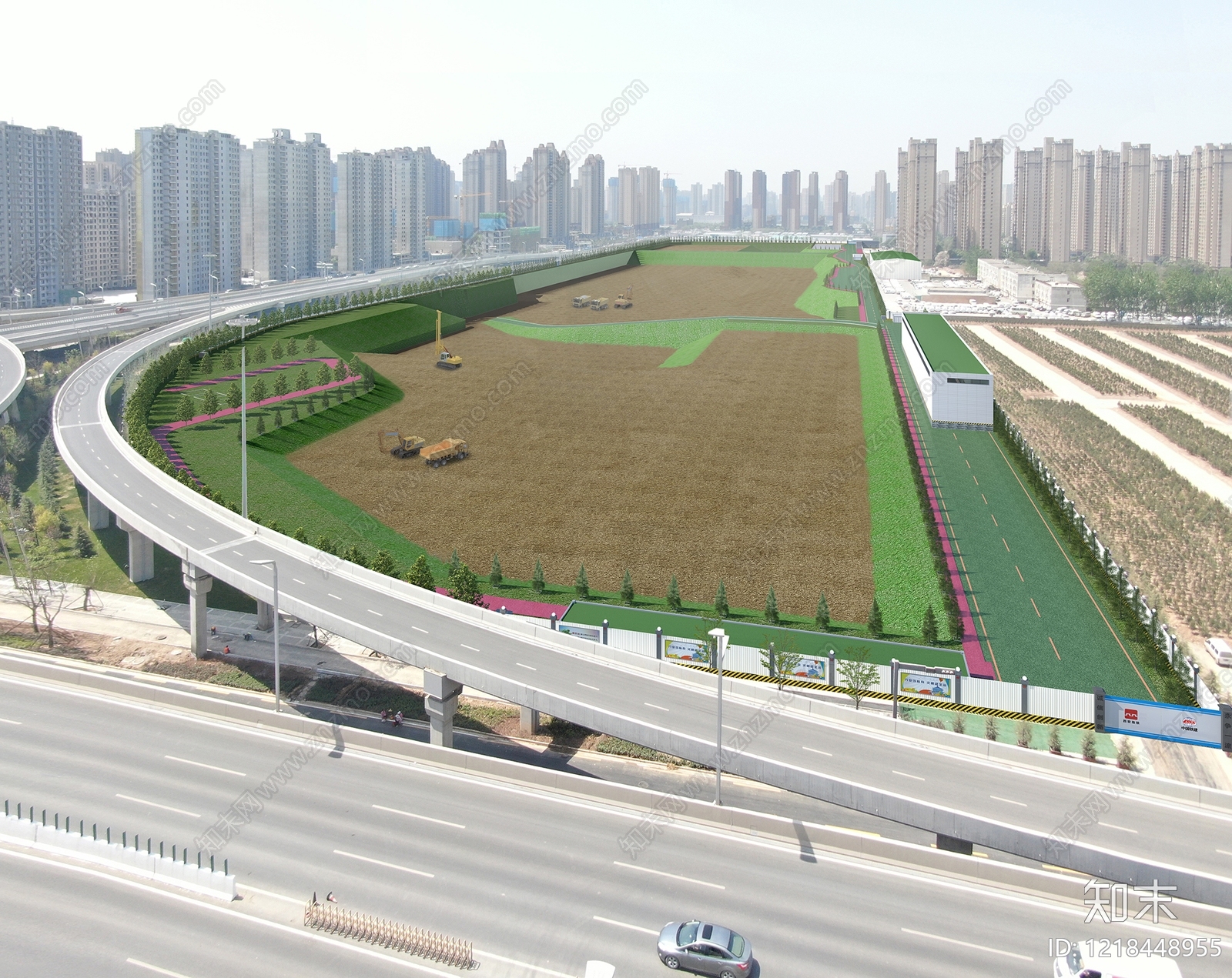 现代简约边坡护坡3D模型下载【ID:1218448955】