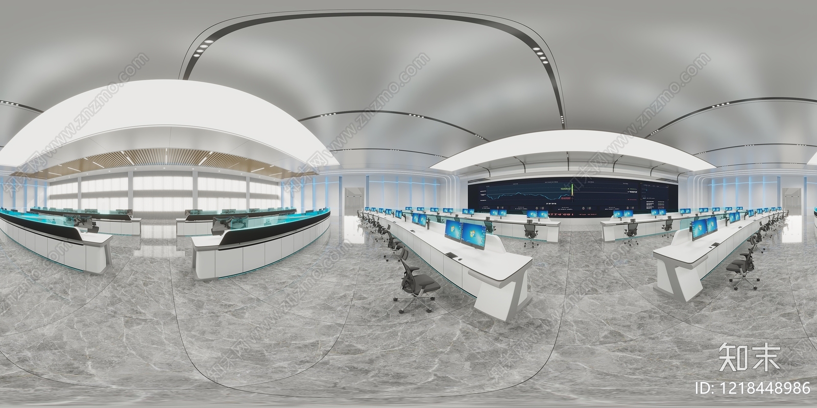 现代极简指挥中心3D模型下载【ID:1218448986】