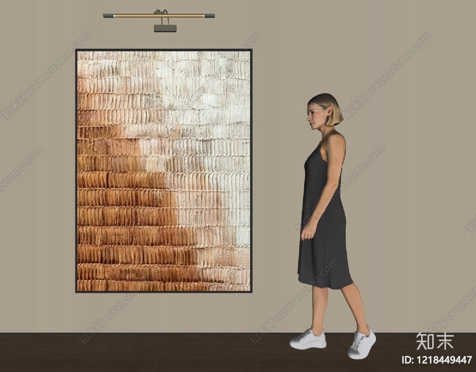 现代挂画SU模型下载【ID:1218449447】