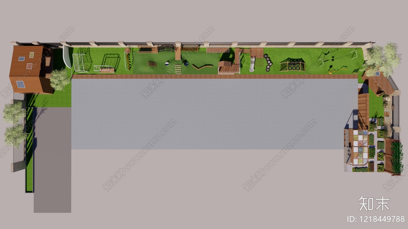幼儿园景观cad施工图下载【ID:1218449788】