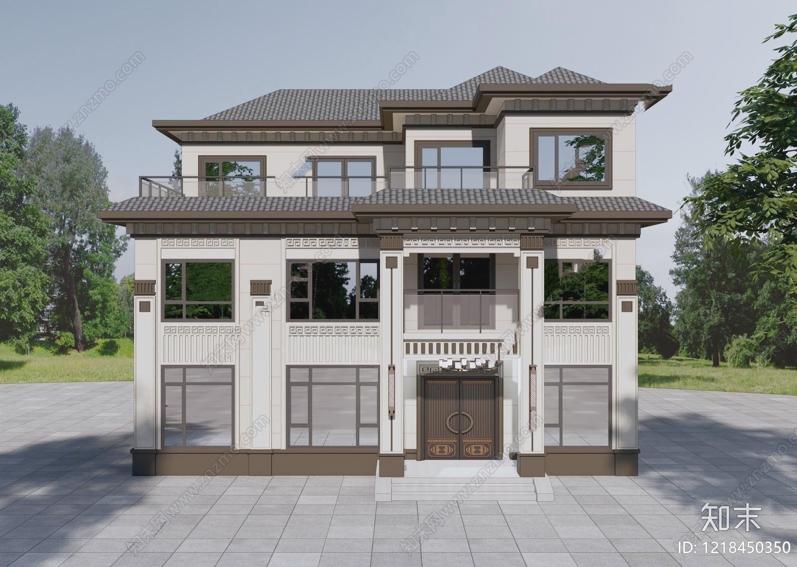 别墅建筑cad施工图下载【ID:1218450350】