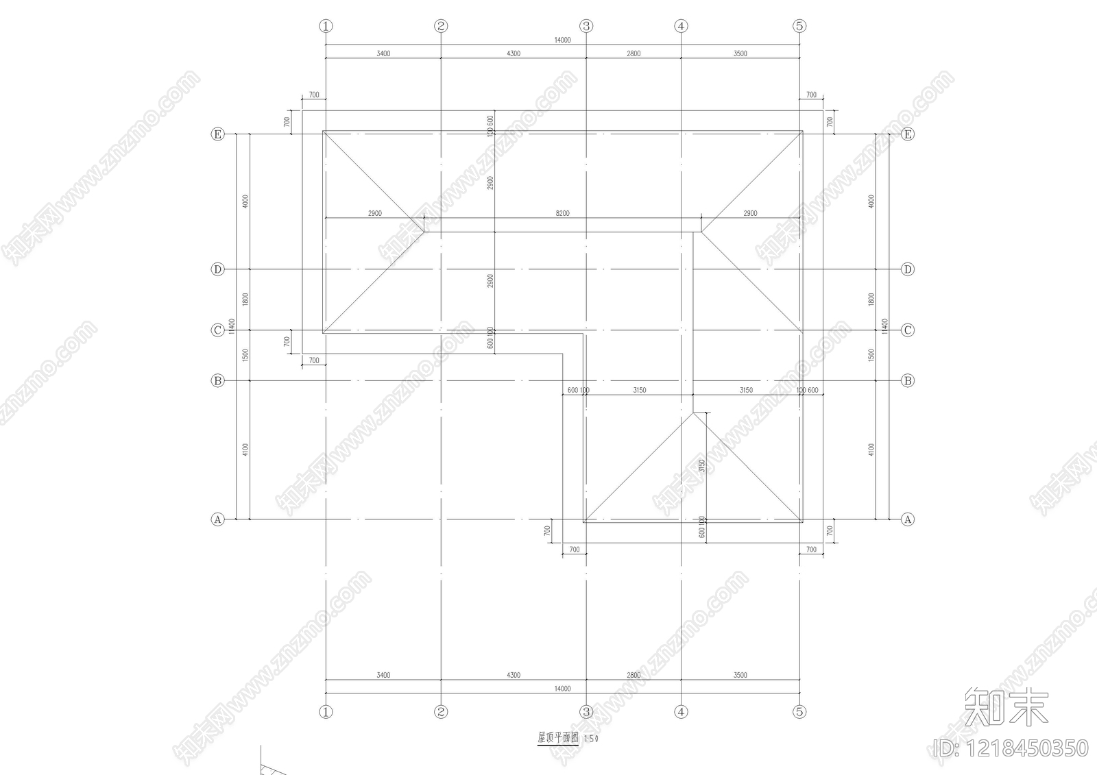 别墅建筑cad施工图下载【ID:1218450350】