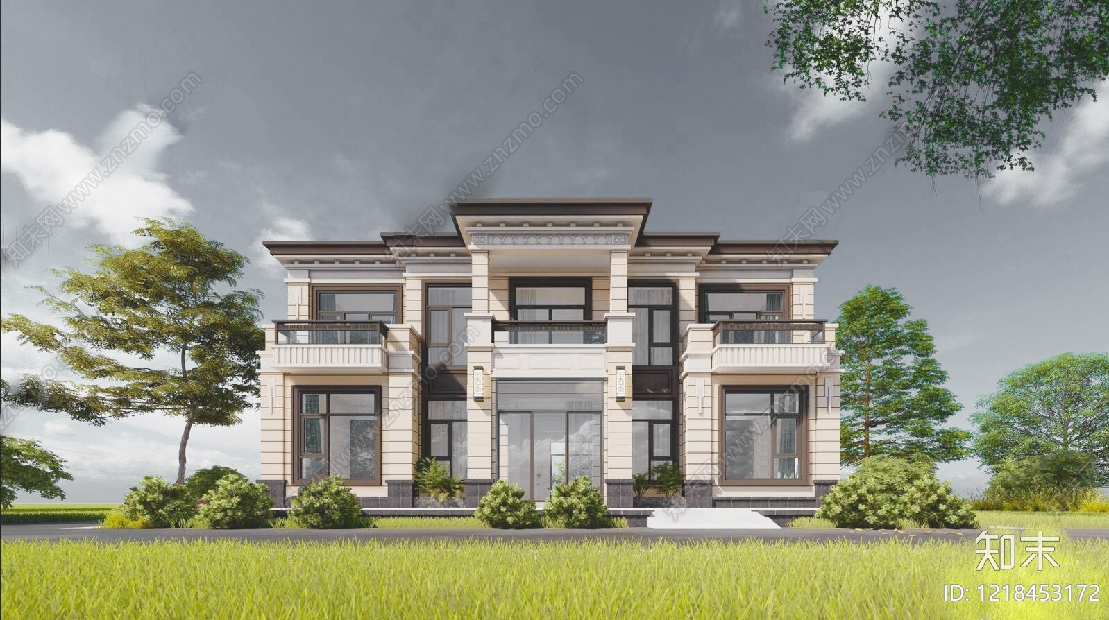 别墅建筑cad施工图下载【ID:1218453172】