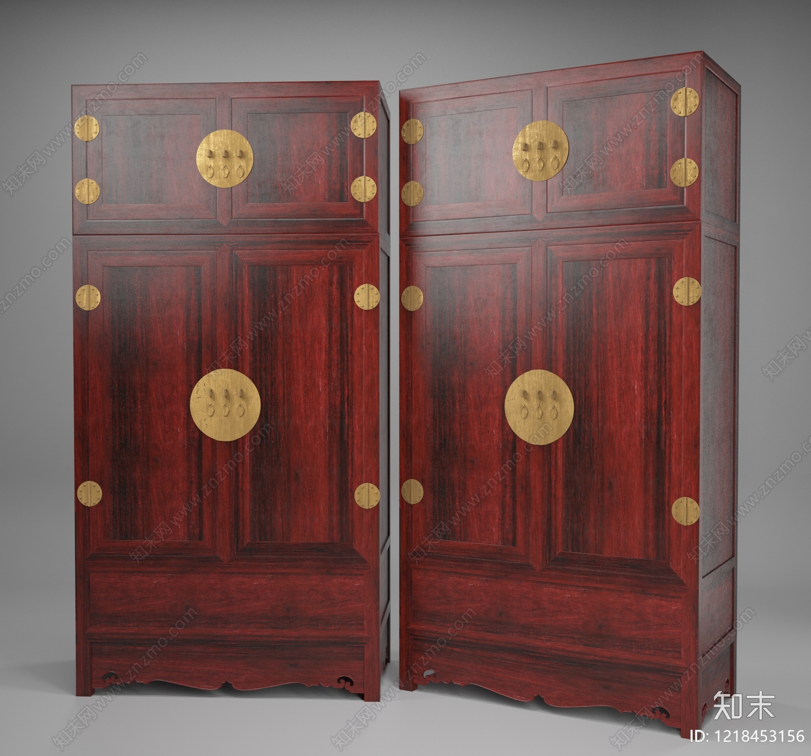 新中式衣柜3D模型下载【ID:1218453156】