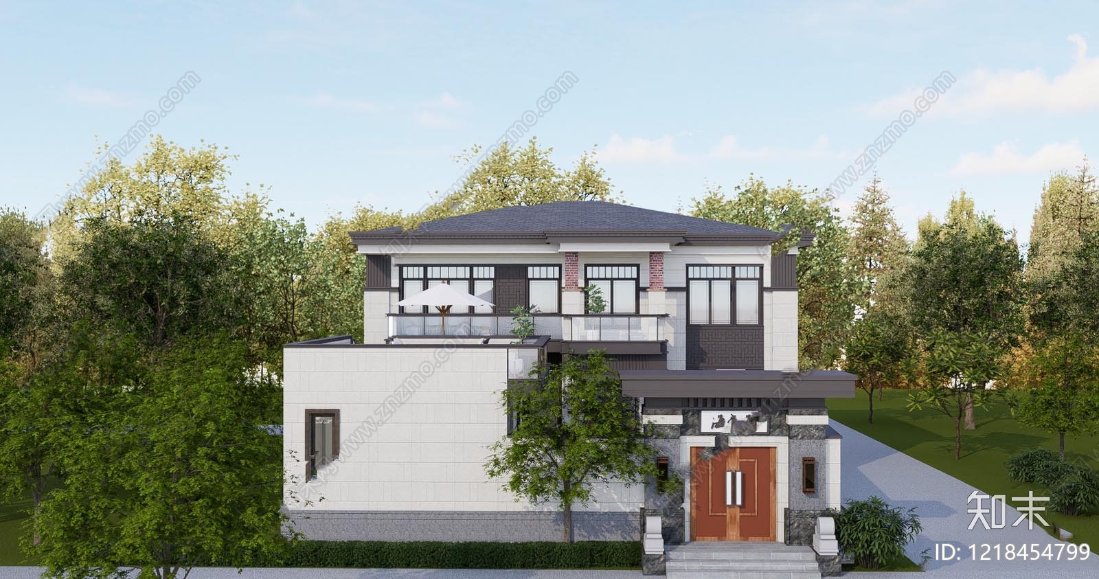 别墅建筑cad施工图下载【ID:1218454799】