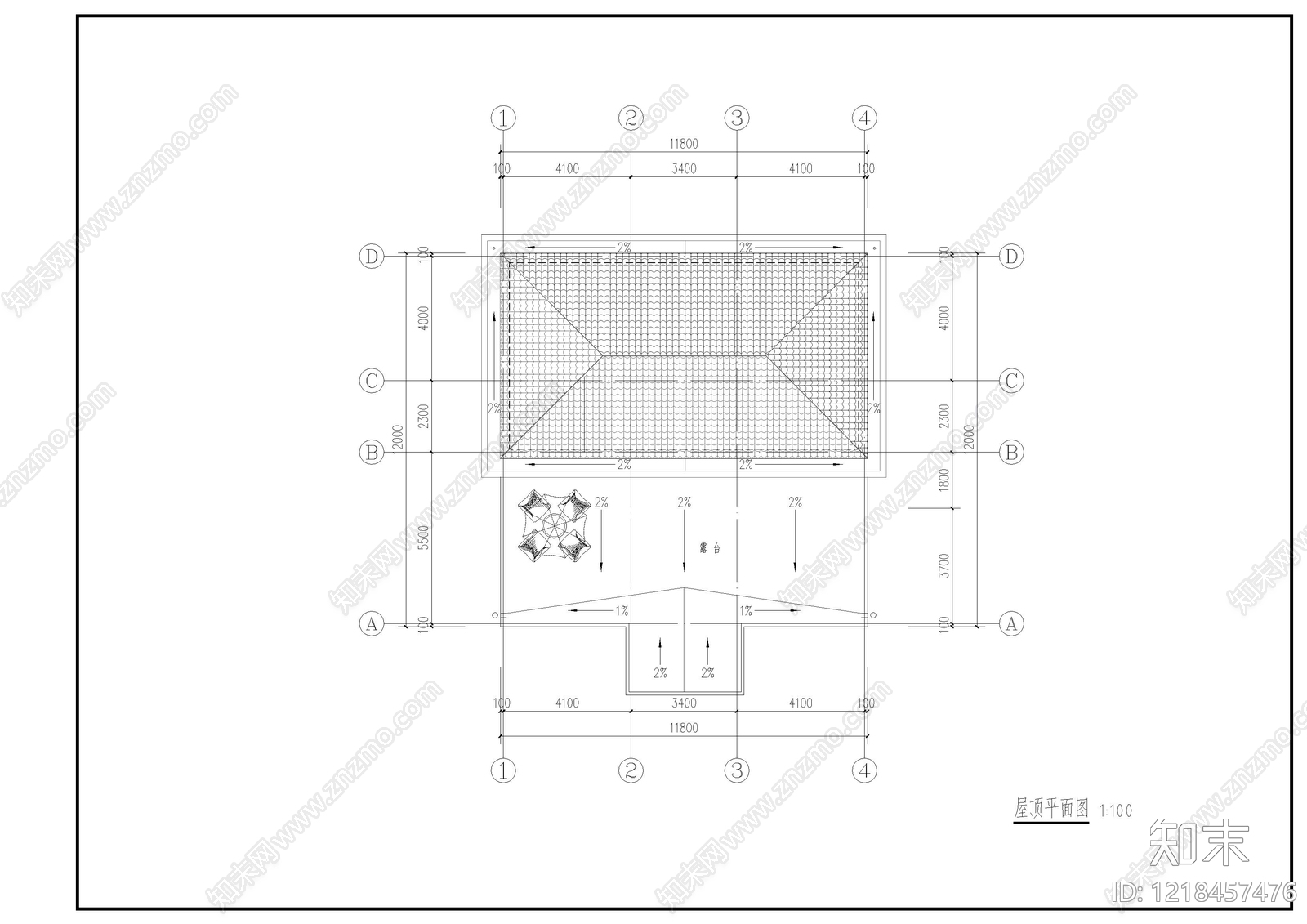 别墅建筑cad施工图下载【ID:1218457476】