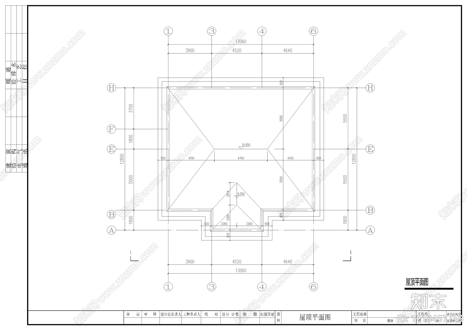 别墅建筑cad施工图下载【ID:1218457759】