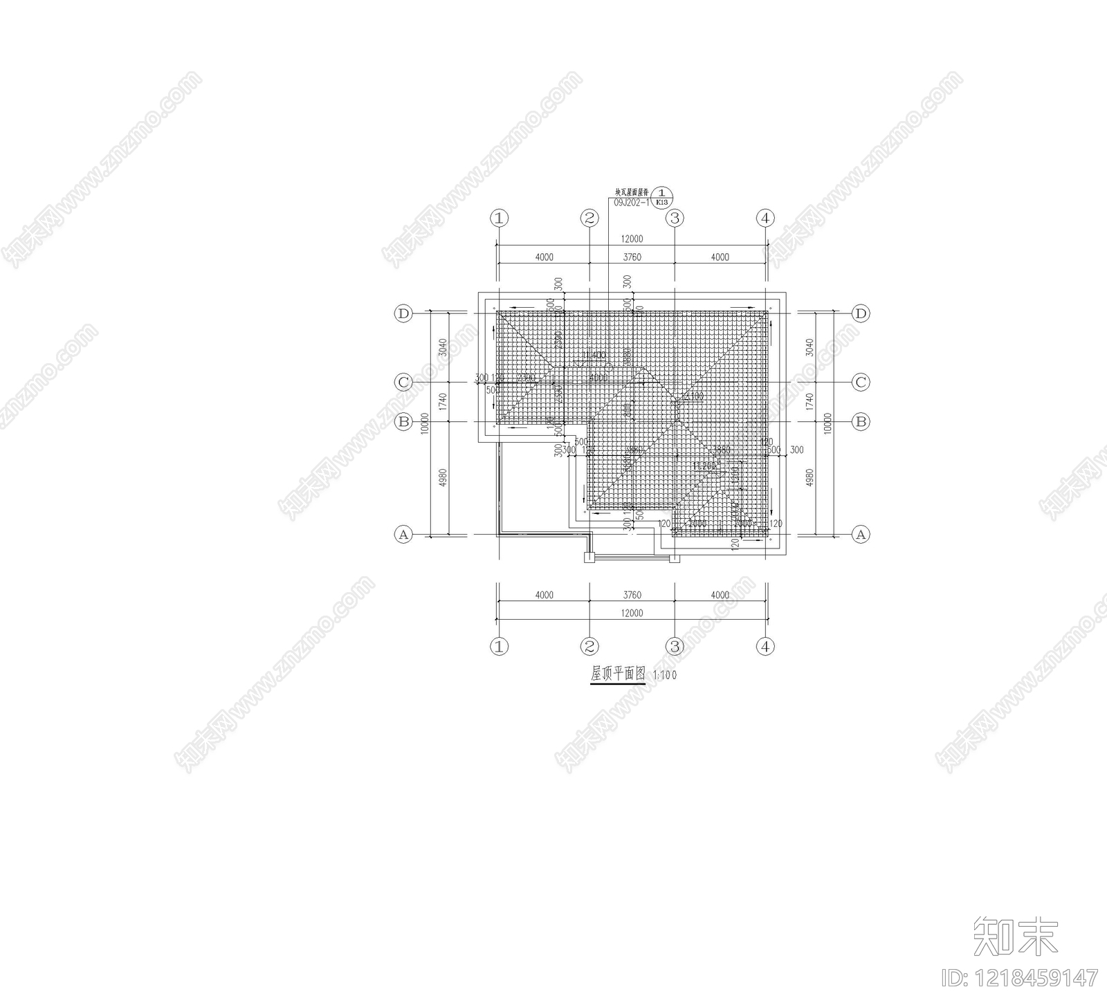 别墅建筑cad施工图下载【ID:1218459147】