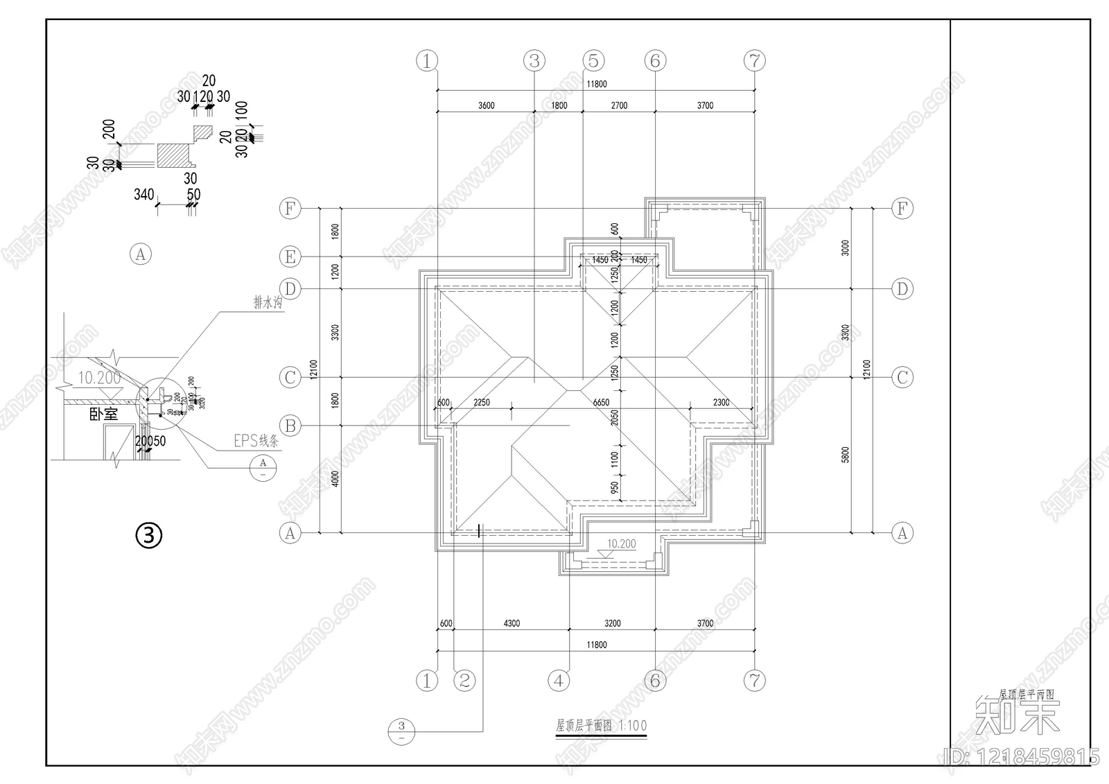 别墅建筑cad施工图下载【ID:1218459815】