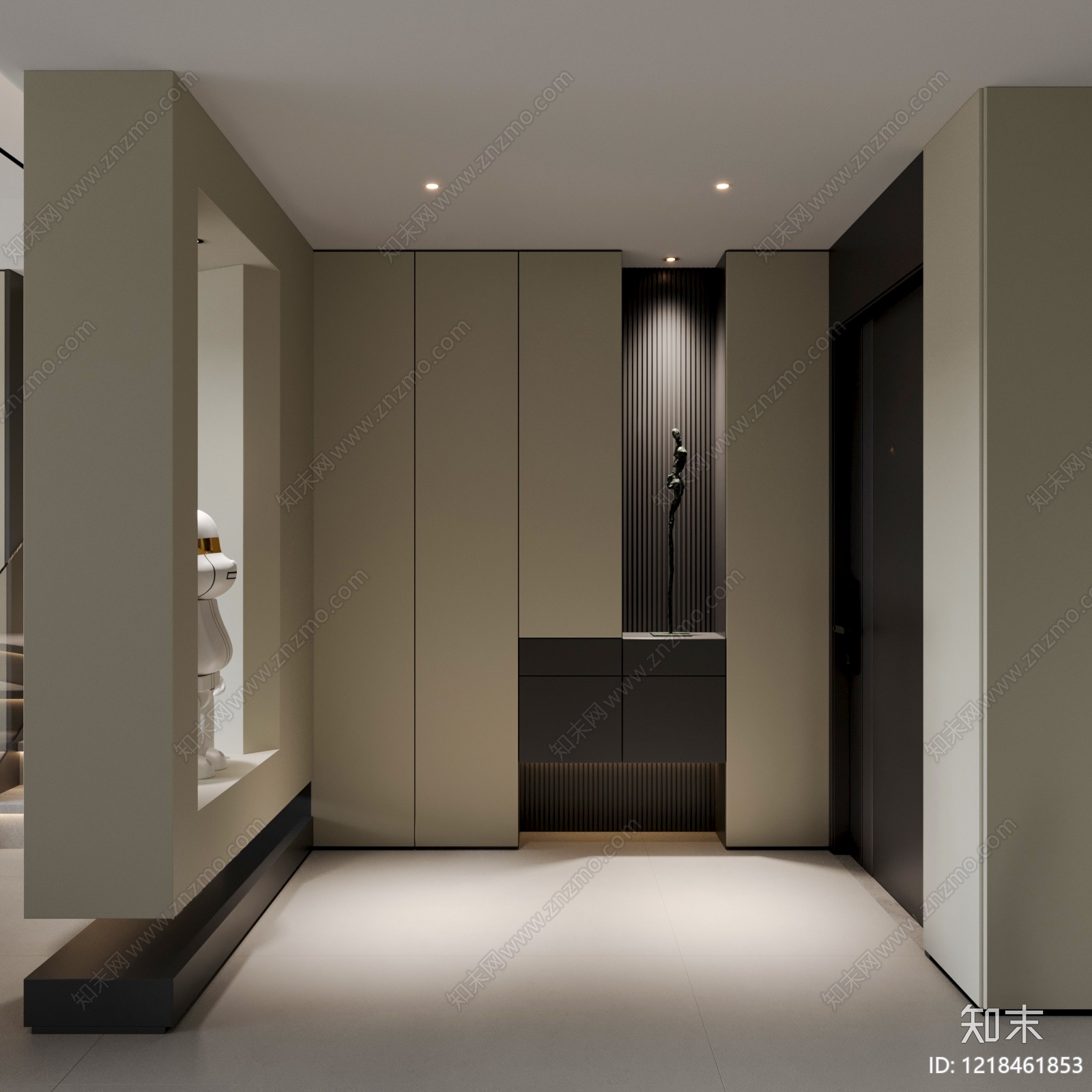 极简玄关3D模型下载【ID:1218461853】