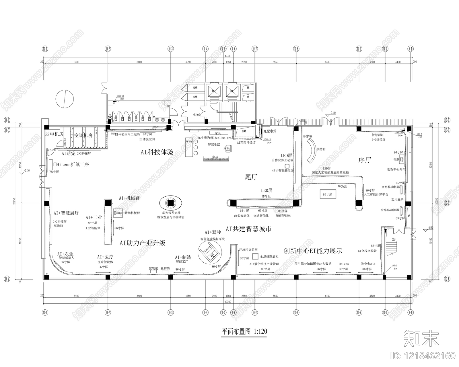 现代科技展厅CAD图纸